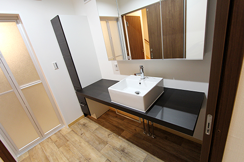 姫路市の注文住宅 　素敵な洗面
