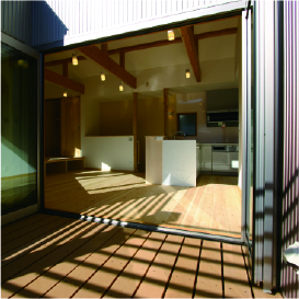 姫路市の無垢の家づくりのDeck