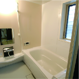 姫路市の無垢の家づくりのBath Room