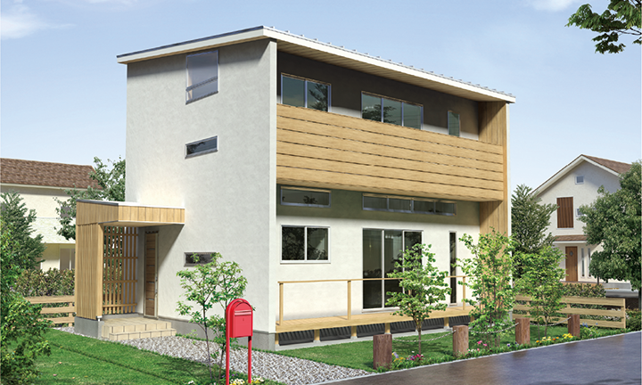 姫路市の無垢の家づくり・SKIP-Style外観