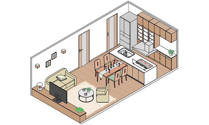 姫路市のコストを抑えるための内装①