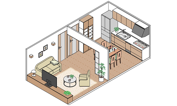 姫路市のコストを抑えるための内装②