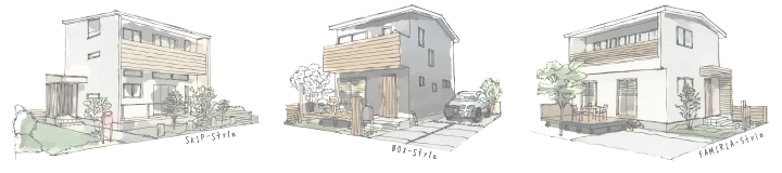 姫路市の無垢の家のイメージ画像①