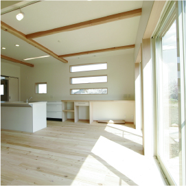 姫路市の無垢の家づくり、Living Room