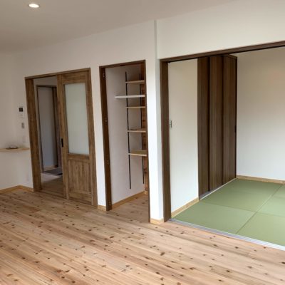 姫路市注文住宅　おしゃれな引戸