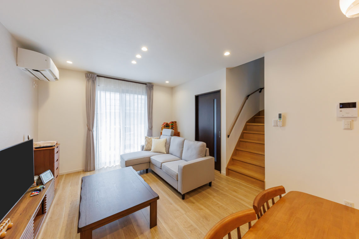 姫路注文住宅　リビング階段